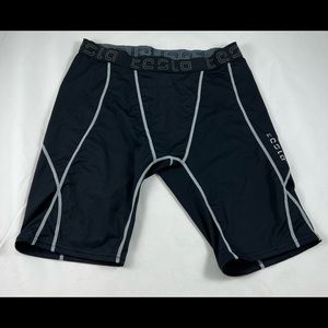 MD TSLA Black grey athletic biker shorts